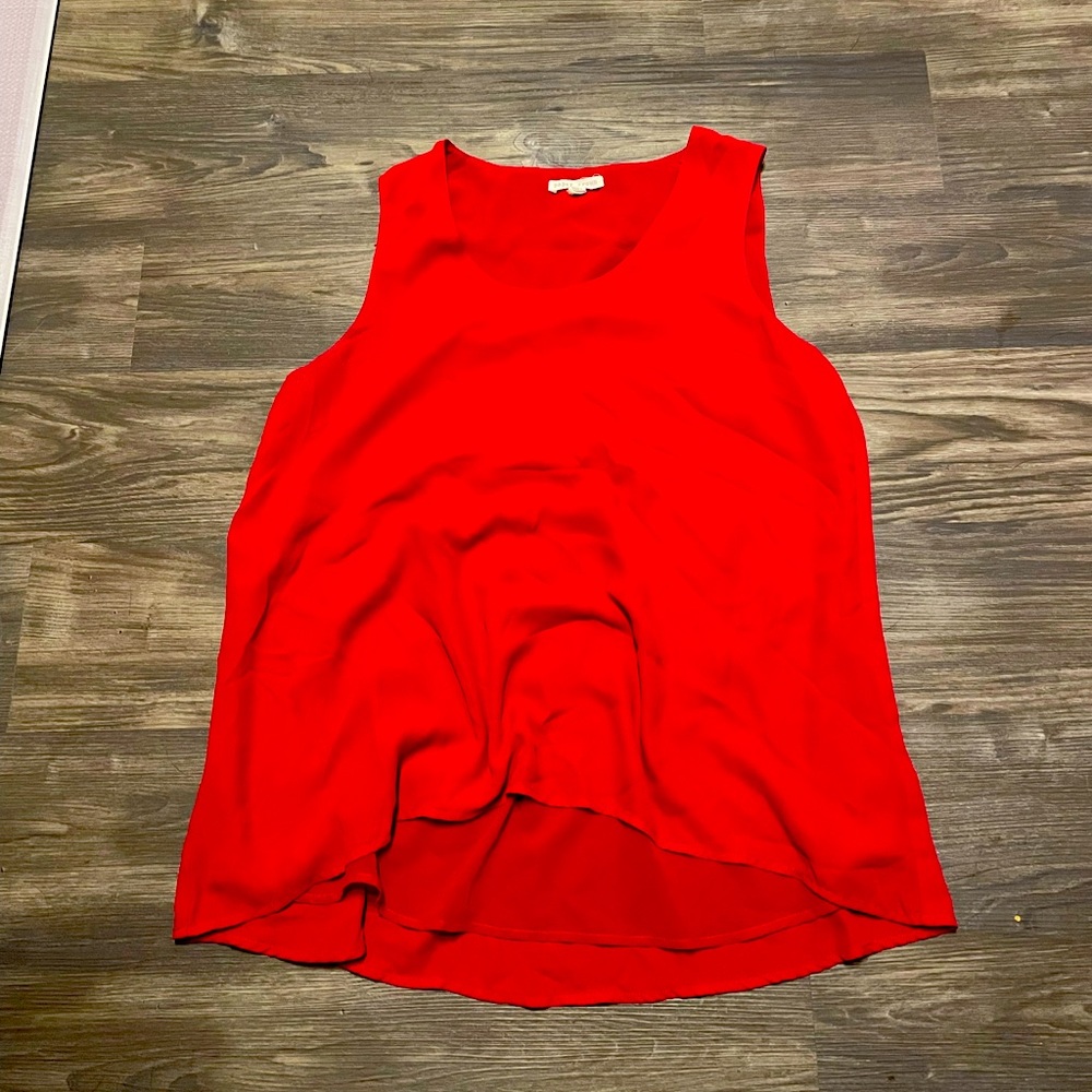 Paper Crown Red sleeveless blouse